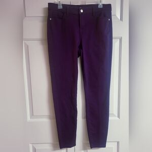 New York & Company NY&C Purple Super Skinny Jeans Size 10